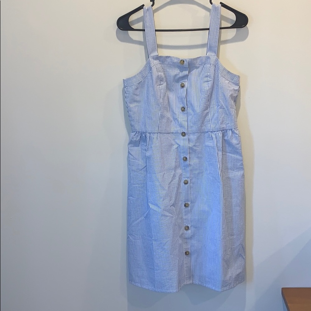 Blue/white striped summer J Crew Dress